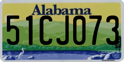 AL license plate 51CJ073