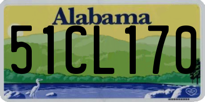 AL license plate 51CL170