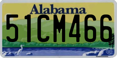AL license plate 51CM466