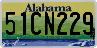 AL license plate 51CN229