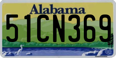 AL license plate 51CN369