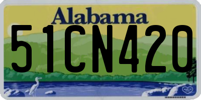 AL license plate 51CN420