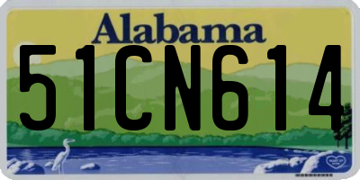 AL license plate 51CN614
