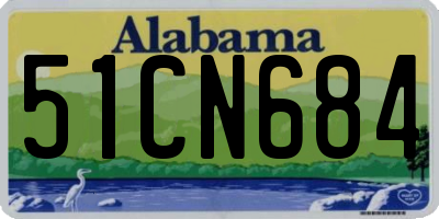 AL license plate 51CN684