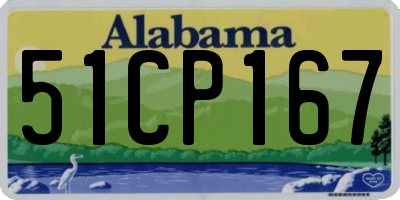 AL license plate 51CP167
