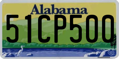 AL license plate 51CP500