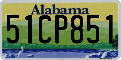 AL license plate 51CP851