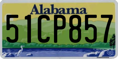 AL license plate 51CP857