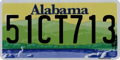 AL license plate 51CT713