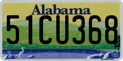 AL license plate 51CU368