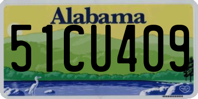 AL license plate 51CU409