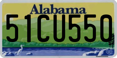 AL license plate 51CU550
