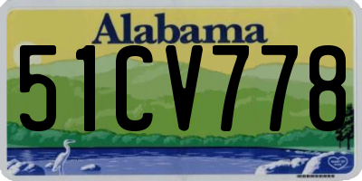 AL license plate 51CV778