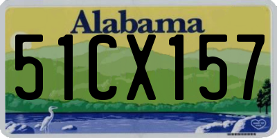 AL license plate 51CX157