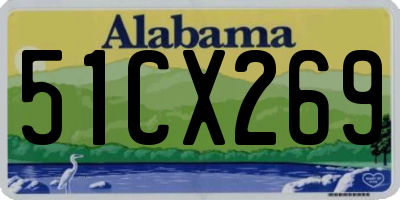 AL license plate 51CX269