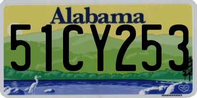 AL license plate 51CY253