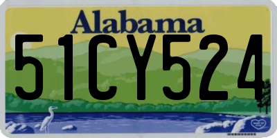 AL license plate 51CY524