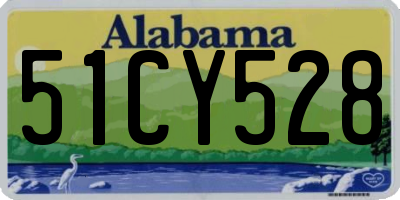 AL license plate 51CY528