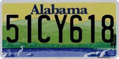 AL license plate 51CY618