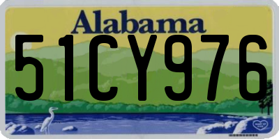 AL license plate 51CY976
