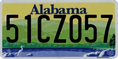 AL license plate 51CZ057