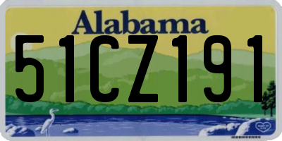 AL license plate 51CZ191