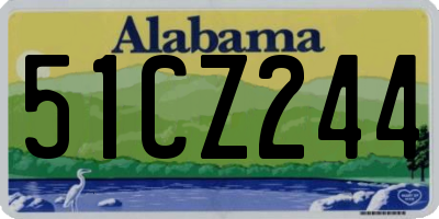 AL license plate 51CZ244