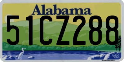 AL license plate 51CZ288