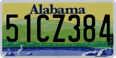 AL license plate 51CZ384