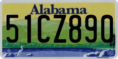 AL license plate 51CZ890