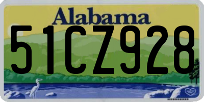 AL license plate 51CZ928