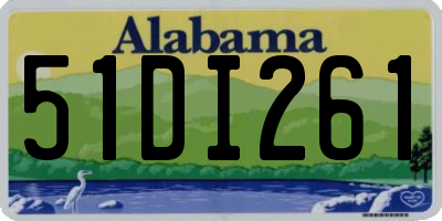 AL license plate 51DI261