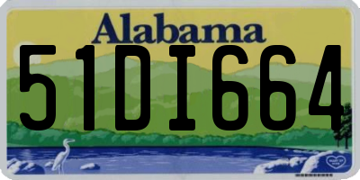AL license plate 51DI664