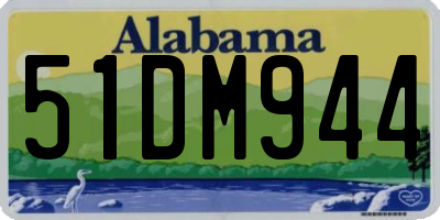 AL license plate 51DM944