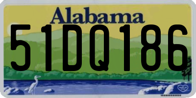 AL license plate 51DQ186