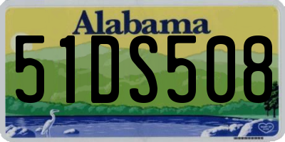 AL license plate 51DS508