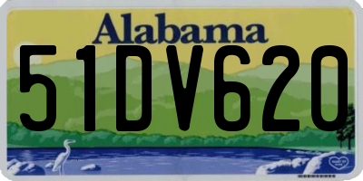 AL license plate 51DV620