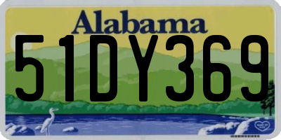 AL license plate 51DY369