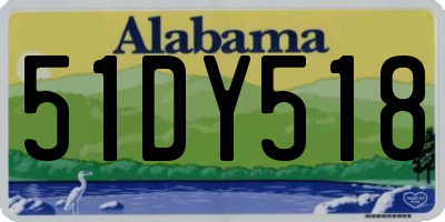 AL license plate 51DY518
