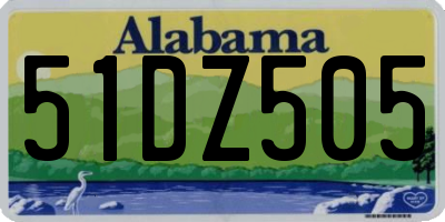 AL license plate 51DZ505