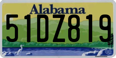 AL license plate 51DZ819