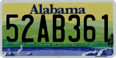AL license plate 52AB361