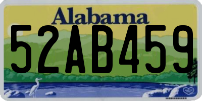 AL license plate 52AB459