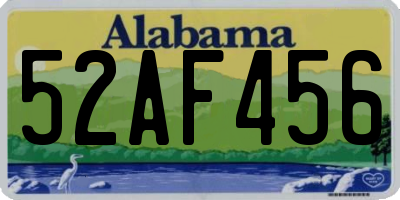 AL license plate 52AF456