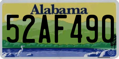 AL license plate 52AF490