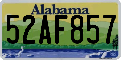 AL license plate 52AF857