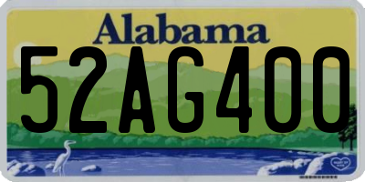 AL license plate 52AG400