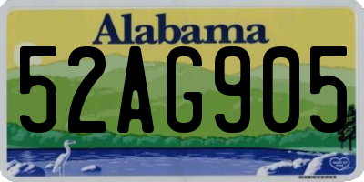 AL license plate 52AG905