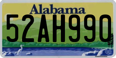 AL license plate 52AH990
