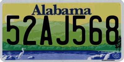 AL license plate 52AJ568